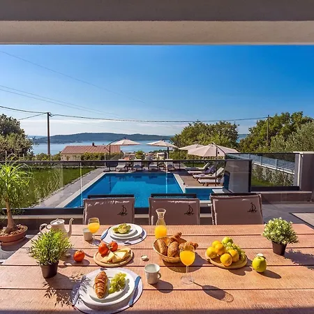 Seaview Villa Stanka With Pool And Attached Jacuzzi Kastela Exterior photo
