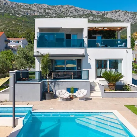 Seaview Villa Stanka With Pool And Attached Jacuzzi Kastela Exterior photo