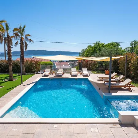 Seaview Villa Stanka With Pool And Attached Jacuzzi Kastela Exterior photo