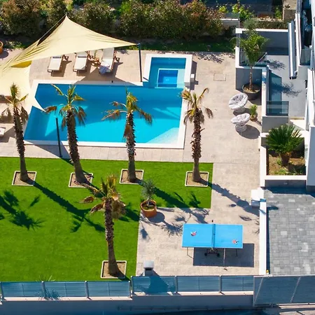 Seaview Villa Stanka With Pool And Attached Jacuzzi Kastela Exterior photo
