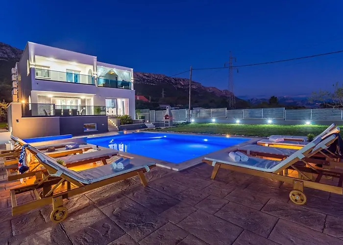 Seaview Villa Stanka With Pool And Attached Jacuzzi