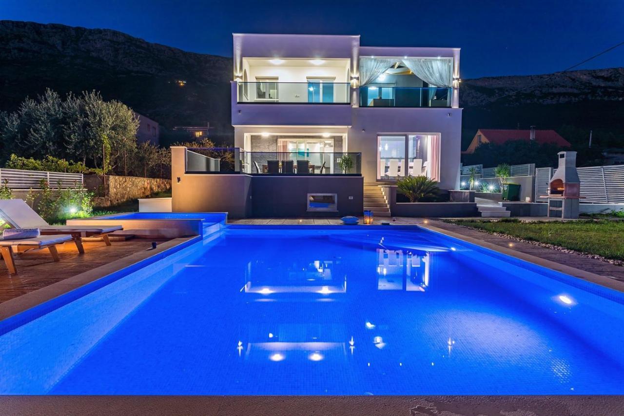 Seaview Stanka With Pool And Attached Jacuzzi * Kastela